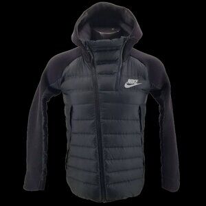 Nike Jacket Black Down Sportswear Tech Aeroloft Puffer Snowboard Ski Y XL -W Med